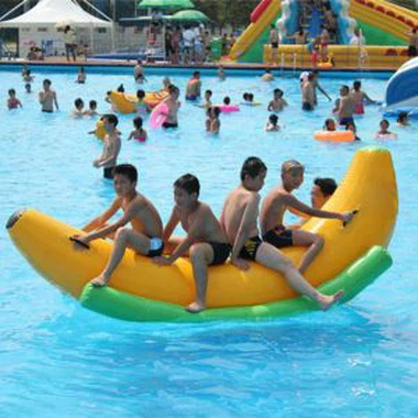 Oppblåsbar lekebananbåt